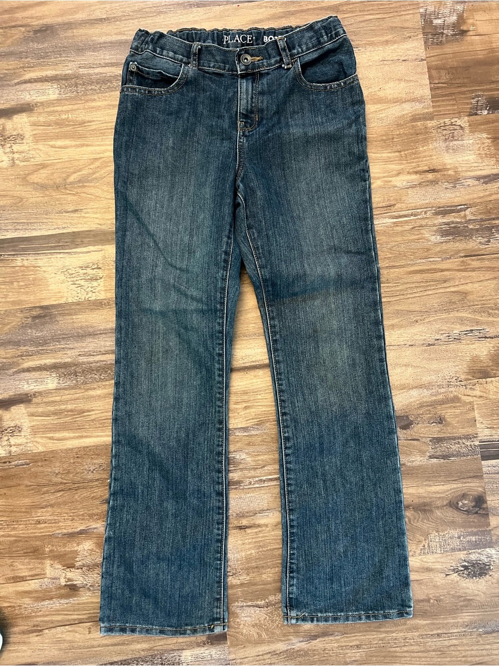 Place Boys Blue Straight-Leg Jeans